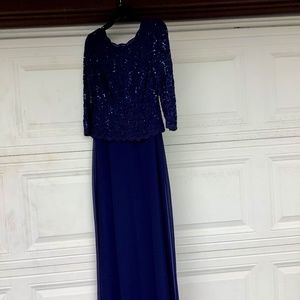 Navy blue formal dress